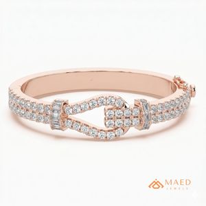 Women Moissanite <b>Bracelet</b> Fine Chain Link <b>Bracelet</b> Rose Gold Fashion Jewelry Bangle Luxury Bridal Anniversary Gift Fine Jewelry - Product Image 1