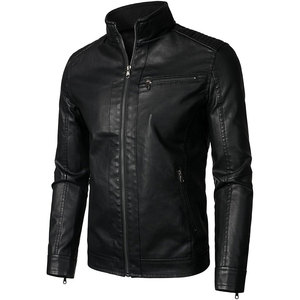 Men's Clothing New Design High Street Sportswear Sportswear Motorbike Leather <b>Jacket</b> with Pockets Men's <b>Jackets</b> - Product Image 1
