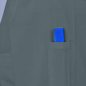 Blouses médicales unisexes professionnelles pour usage hospitalier, personnalisables, à manches longues, en tissu tricoté avec détection d'aiguilles - Product Image 3