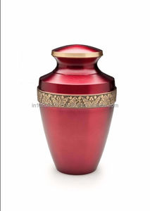 Belle urne souvenir en aluminium conteneur de cendres taille minuscule stockage commémoratif hommage funéraire pièce de mémoire de souvenir durable - Product Image 5