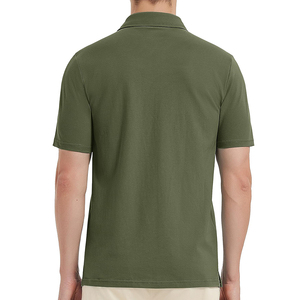 เสื้อยืดผู้ชายคุณภาพสูง ผลิตโดยโรงงานแฟชั่น OEM สีสันหลากหลาย เสื้อโปโลผู้ชาย ดีไซน์ล่าสุด - Product Image 3
