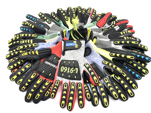 <span class=keywords><strong>Guanti</strong></span> da Lavoro Industriali Antitaglio Livello 5, Resistenti agli Impatti, Rivestimento in Nitrile Sabbiato TPR, Fodera HPPE, <span class=keywords><strong>Guanti</strong></span> da Meccanico - Product Image 6
