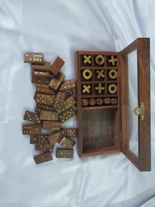 Handcrafted wooden tic tac toe Kids friendly <b>coffee</b> <b>table</b> toy Family party Wooden tabletop set for Family Play - Product Image 3