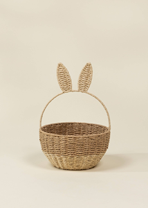 Best Selling <b>Paper</b> Easter Basket Bunny Ear Handle Design Sustainable Kids Gift Basket Wholesale Bulk OEM Easter Decoration - Product Image 4