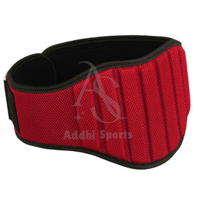 Cinturón de Neopreno Rojo de Alta Calidad, Transpirable, Ligero, Ajustable, con Logotipo Personalizado, Servicio OEM, Protección Profesional para Gimnasio - Product Image 3