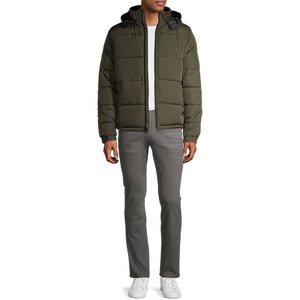New Design Outdoor Custom Logo Puffer Jacket For Men Zipper Closure Windproof Casual Winter Wear Men Puffer Jacket - Product Image 4