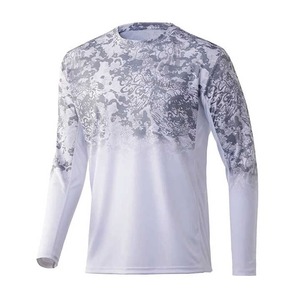 Camisa de Pesca Personalizada al por Mayor con Estampado Digital, 100% Poliéster, Impermeable, Transpirable, Manga Larga, Protección UPF50+ - Product Image 2