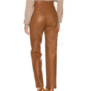 Designer Women Leather <b>Pant</b> Mid Waist Regular Fit Lightweight Breathable Trousers for Trendy Winter and Night Fashion - Product Image 4