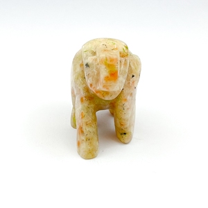 Sunstone <b>Elephant</b> Hand Carved Natural Gemstone Figurine Positivity Leadership Feng Shui <b>Decor</b> Wholesale - Product Image 5