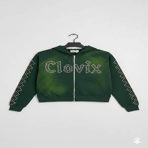 Survêtements en coton uni à capuche avec logo personnalisé pour hommes, respirants, coupe-vent, écologiques, design 2 en 1, pour l'hiver, vente chaude, prix bas - Product Image 5