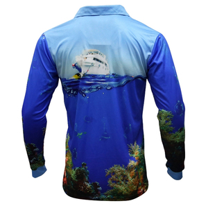 Camisetas de Pesca para Hombre con Protección Solar UPF 50+, de Spandex/Poliéster, con Estampado Digital Personalizado, Nuevo Estilo, Gran Venta, Última Moda - Product Image 2