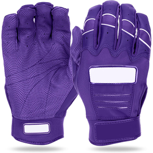 Custom Made Professional Baseball Softball Left Hand Adult Batting Gloves | Personalized Anti-Slip Leather Breathable <b>Hook</b> Loop - Product Image 4