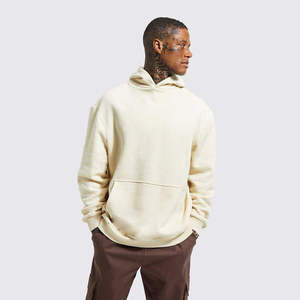 Sweat-shirts à capuche oversize personnalisés de haute qualité avec logo, en molleton épais 100 % coton, style streetwear, épaules tombantes, pour hommes, vente en gros - Product Image 2