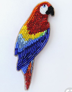 Broche Glamour Haut de Gamme Brodée de Cristaux, Faite à la Main, Écologique, en Toile de Coton, Épingle à Bijoux pour Mariage - Product Image 4
