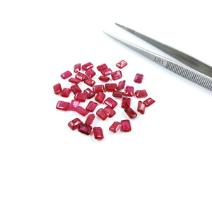 Rubis naturels de Bangkok, octogones calibrés 6x8mm, pierres précieuses de rubis naturelles facettées pour la fabrication de bijoux, prêtes à l'emploi - Product Image 2