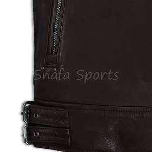 Autumn Winter Casual Men's Plus Size Genuine Leather Jacket Casual Wear Riding Jacket In Wholesale Price - Product Image 4