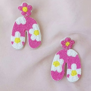 Toucan Tropical Bird Seed Bead Earrings Beads Embellished Hand <b>Crafted</b> Parrot Stud Earrings Customized Color Brand CRYSTAL <b>CRAFT</b> - Product Image 4