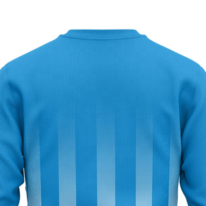 Sudadera de Cuello Redondo a Rayas Azul Cielo para Hombre, con Logotipo Personalizado, Texto en la Manga, Gráfico, para Equipos, Entrenamiento, OEM - Product Image 5