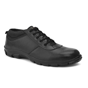 Men Leather Steel Toe Safety Shoes Lace-up Anti-smashing <b>Waterproof</b> Breathable Mesh Rubber Outsole EVA Midsole Construction <b>Work</b> - Product Image 3