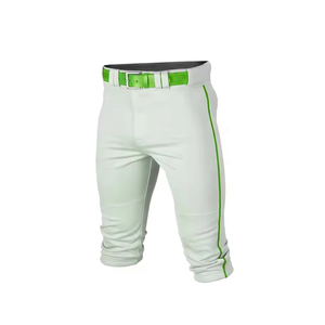 High Quality <b>Knickers</b> Baseball Softball Teams Training Wear Shorts Knee Length Solid Side Striped Customized 100% Polyester Pant - Product Image 2