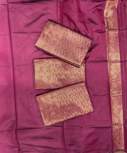 Sari de seda verde claro listo para enviar, vestido tradicional indio estilo Banarasi, sari drapeado con borde estampado para ceremonias. - Product Image 3