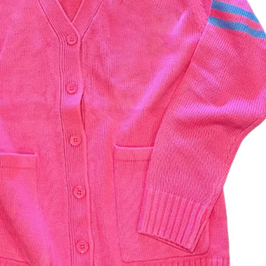 Top Quality Sorority Embroidered Women Cardigan Knitwear Breathable Durable Casual Button Down Sweater OEM Custom Wholesale - Product Image 2