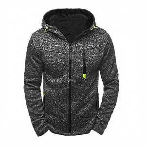 Men's Premium Full <b>Zip</b> <b>Hooded</b> Sweatshirt with Soft Fleece Interior Comfortable Casual Everyday Wear Full Front Zipper - Product Image 2