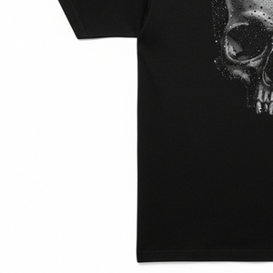 T-shirt imprimé surdimensionné pour homme avec strass, 100 % coton épais, streetwear, logo de marque personnalisé, Y2K, hip-hop, tee-shirt scintillant - Product Image 2