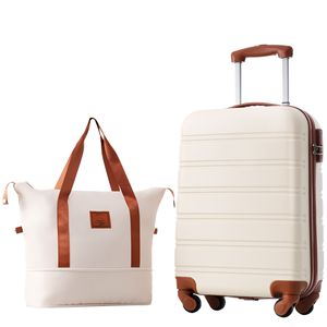 <b>Lightweight</b> 20-Inch Hardshell Spinner Luggage <b>Set</b> with TSA Lock and Bag Convenient Bag Spinner <b>Suitcase</b> - Product Image 1