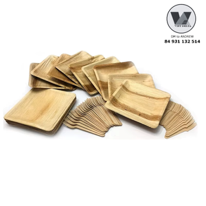 Platos Redondos de Hoja de Palma Natural Beige, con Aroma Suave a Madera, Compostables, Rígidos y Desechables, Ideales para Catering Ecológico - Product Image 4
