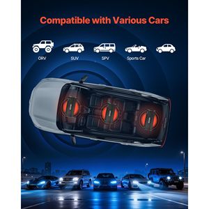 Amplificatore Audio per Auto a 5 Canali Bridgeable, Multicanale Classe D Stereo con Uscita Massima 4 X 100W 4 X 200W per Sistemi 4 Ohm/4 Ohm - Product Image 6