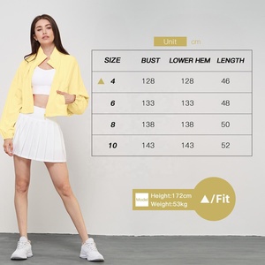 Solid Color Gym Fitness <b>Jacket</b> Yoga With Pockets Morning <b>Workout</b> White Yoga <b>Jacket</b> Quick-Dry Slim Yoga <b>Jacket</b> - Product Image 4