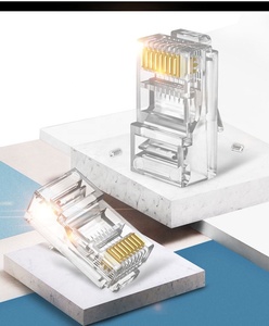 安価な価格Cat6 RJ45プラグUTP 8P8Cネットワークケーブルコネクタ2U 3U 15U金メッキRJ45クリスタルヘッドイーサネットCat6コネクタ - Product Image 3