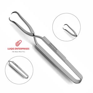 Pinza Schnidt para arteria amigdalina, 1 anillo abierto, curvada, instrumento quirúrgico de acero inoxidable, pinza hemostática - Product Image 1
