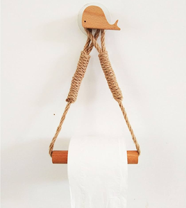 Support mural en corde pour rouleau de papier toilette en forme d'animal - Product Image 5
