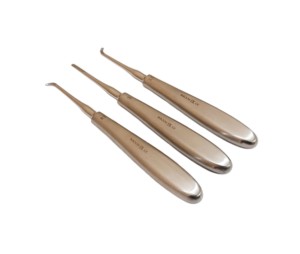 ชุดเครื่องมือถอนฟัน Warwick James 3 ชิ้น ประกอบด้วย ด้ามขวา ด้ามซ้าย และด้ามตรง สำหรับการถอนรากฟัน เครื่องมือผ่าตัดถอนฟัน - Product Image 3