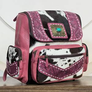 Sacs à dos pour femmes en cuir de vachette artisanal, faits à la main, avec pierre turquoise élégante et poignée souple, sacs de voyage, vente en gros d'usine - Product Image 4