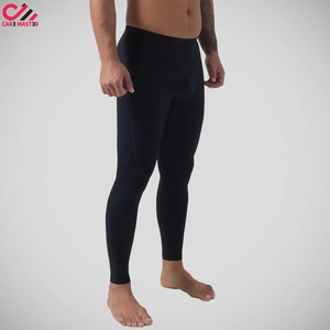 กางเกงรัดรูปผู้ชายสีพื้น แห้งเร็ว สำหรับออกกำลังกาย เล่นกีฬา MMA BJJ กำลังลดราคา รับผลิตตามแบบ OEM - Product Image 2