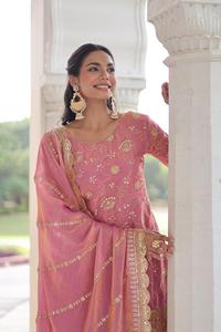Indian Ethnic Salwar Kameez with Dupatta with Embroidery Work for Every <b>Wedding</b> Function for Women Fancy Wear in Affordable Rate - Product Image 2