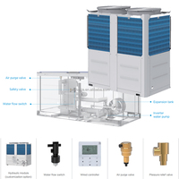 Pompe à chaleur air-eau Midea MH-SU75-RN8L R32 écologique, refroidisseur d'eau 75 kW, chauffe-eau commercial pour hôpital, projet scolaire