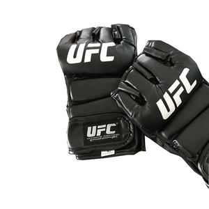 Gants de boxe Muay Thai UFC MMA demi-doigts en cuir de vachette véritable Winning - Product Image 5