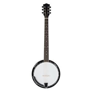 Banjo Professionale di Alta Qualità a 6 Corde, Elegante Chitarra in Legno di Sapelli Notopleura e Lega - Product Image 1