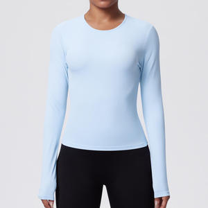 T-shirt de sport pour femmes grandes tailles, manches courtes, yoga, course à pied, pilates, entraînement, chemisier léger avec logo sur le devant, coupe ample, fitness - Product Image 5