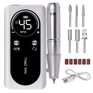 Kit Trapano Elettrico Portatile Ricaricabile per Unghie 45000 RPM, Lima per Unghie Senza Fili per Unghie Acriliche, Lima Elettrica Portatile - Product Image 1