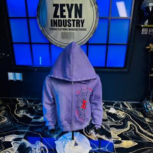 Sudaderas Unisex para Hombre, Estilo Urbano de Invierno, 100% Algodón, Forro Polar, Logotipo Bordado Personalizado, Venta al por Mayor, Sudaderas con Cuentas de Perlas para Hombre - Product Image 1