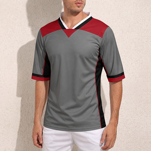 เสื้อรักบี้สั่งซื้อจำนวนมากแบบขายส่ง ผ้าระบายอากาศได้ดี สำหรับผู้ชายไซส์ใหญ่ ผู้ผลิตชุดกีฬาทีม - Product Image 1