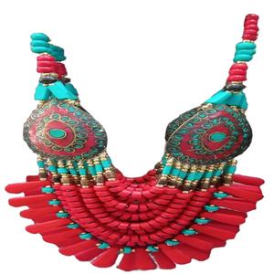 Wholesale Supply Handmade <b>Lamp</b> Work Glass Beads Necklace with Multi <b>Colour</b> Available at Export Price - Product Image 1