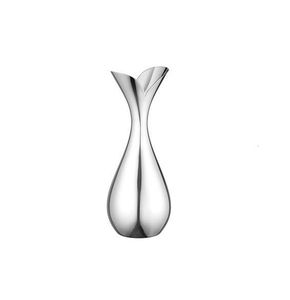 Vase floral élégant, vase de table minimaliste en acier inoxydable, décoration moderne, vase en métal, peut contenir de l'eau - Product Image 2