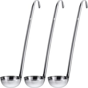 Direct Factory Sale Stainless Steel Ladle Set Scoop Mirror Polishing <b>Kitchenware</b> Item Dinner Table Tableware Serving Metal - Product Image 1