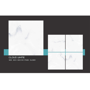 Carreaux de sol 60x60 en porcelaine brillante, qualité supérieure, durables, corps vitrifié 600x600mm, décoration de luxe pour la maison - Product Image 1